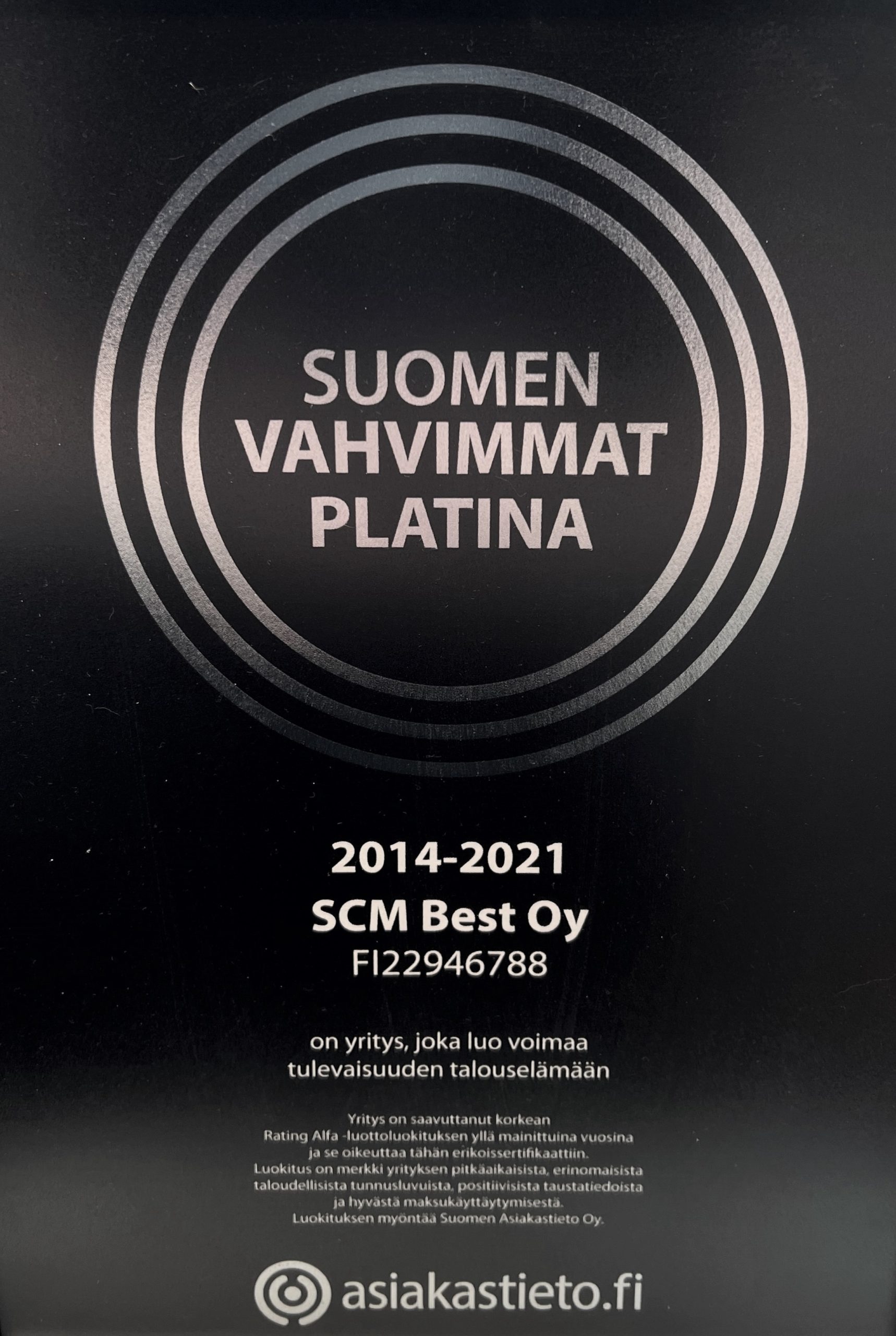 Suomen vahvimmat, platina, SCM Best Oy